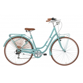 Vélo de ville pour femme, America, 28'', bleu vert