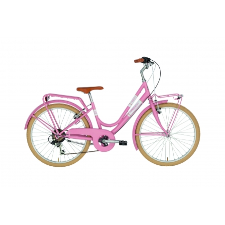 Vélo Enfant Alpina Milly 24'' Rose - Style et Confort pour Jeunes Cycl