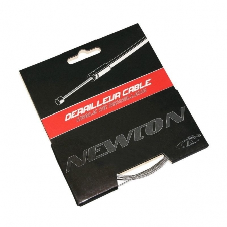 Câble de dérailleur inox Newton pour Shimano et adaptable, 1,1mm x 2,10m